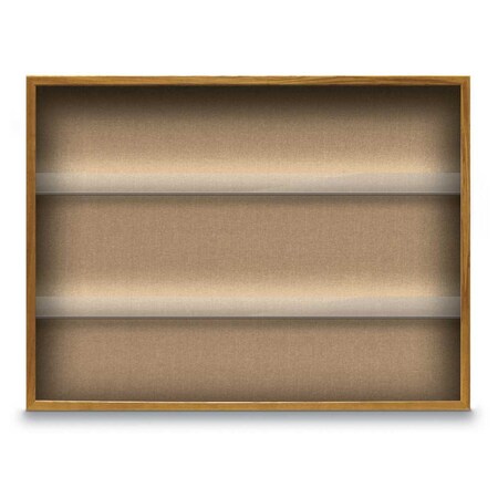 United Visual Products Outdoor Enclosed Combo Board, 48"x36", White Frame/Burgundy & Buff UVCB4836ODW-BURGUN-BUFF